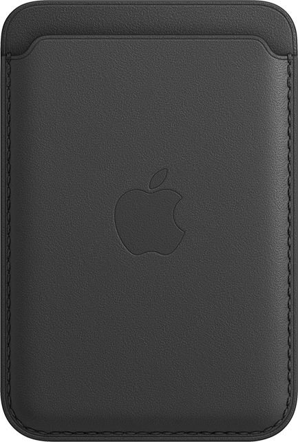 Apple iPhone Leather Wallet + MagSafe - Black
